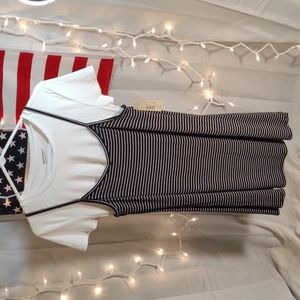 Large Arizona Jeans black and white dress NWT